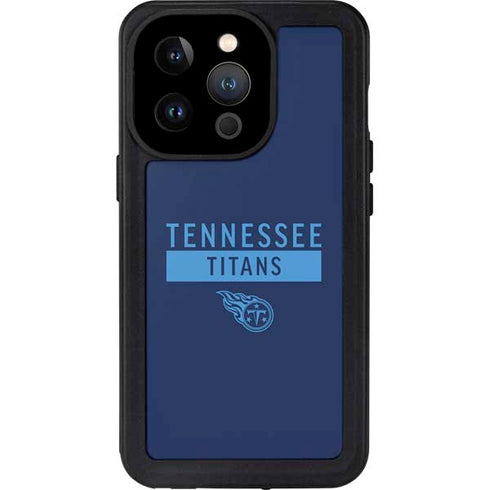 NFL Tennessee Titans Navy Blue Performance Series iPhone 15 Pro Waterproof Case
