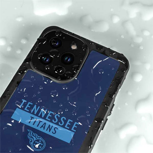 NFL Tennessee Titans Navy Blue Performance Series iPhone 15 Pro Waterproof Case