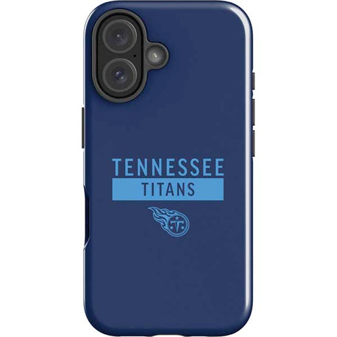 NFL Tennessee Titans Navy Blue Performance Series iPhone 16 Impact Case