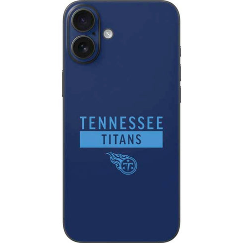NFL Tennessee Titans Navy Blue Performance Series iPhone 16 Plus Skin