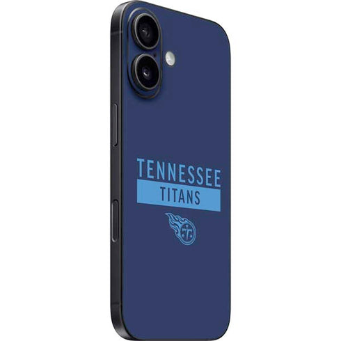 NFL Tennessee Titans Navy Blue Performance Series iPhone 16 Plus Skin