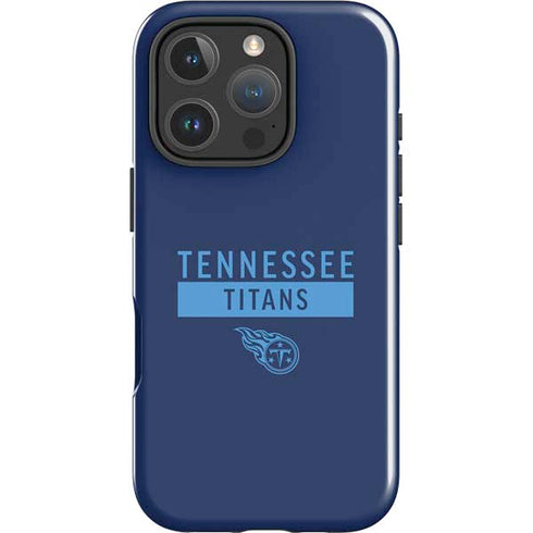 NFL Tennessee Titans Navy Blue Performance Series iPhone 16 Pro Impact Case