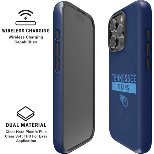 NFL Tennessee Titans Navy Blue Performance Series iPhone 16 Pro Magsafe Impact Case