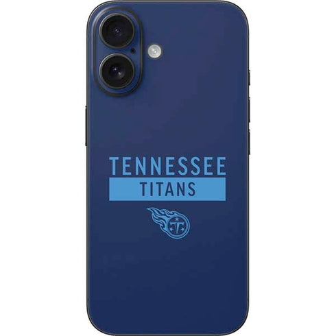 NFL Tennessee Titans Navy Blue Performance Series iPhone 16 Skin
