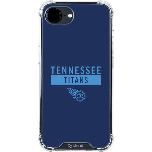 NFL Tennessee Titans Navy Blue Performance Series iPhone 16e Clear Case