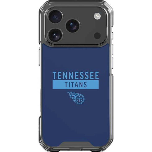 NFL Tennessee Titans Navy Blue Performance Series iPhone 18 Pro Clear Case