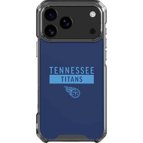 NFL Tennessee Titans Navy Blue Performance Series iPhone 18 Pro Max Clear Case