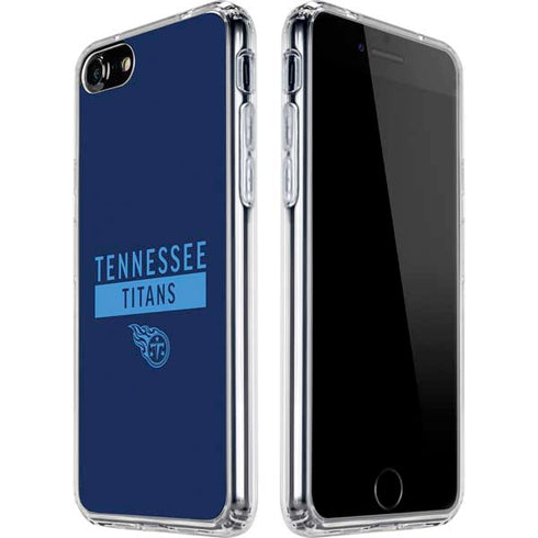 NFL Tennessee Titans Navy Blue Performance Series iPhone SE (2nd & 3rd Gen) Clear Case