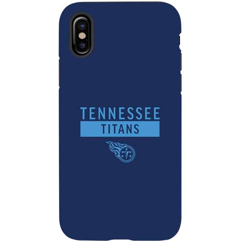 NFL Tennessee Titans Navy Blue Performance Series iPhone X Pro Case
