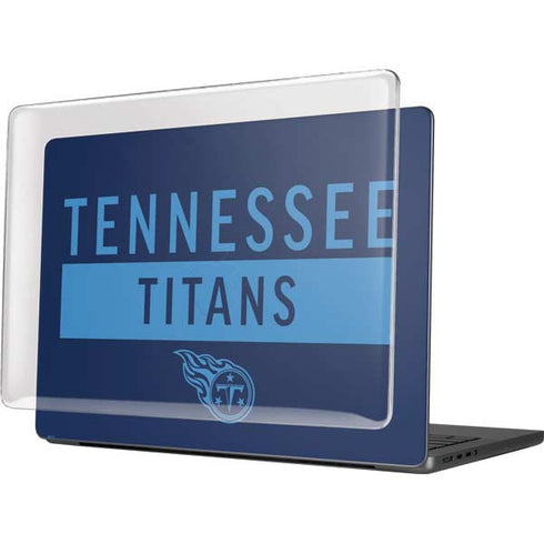 NFL Tennessee Titans Navy Blue Performance Series MacBook Pro 14in (2021-24) Case plus Skin