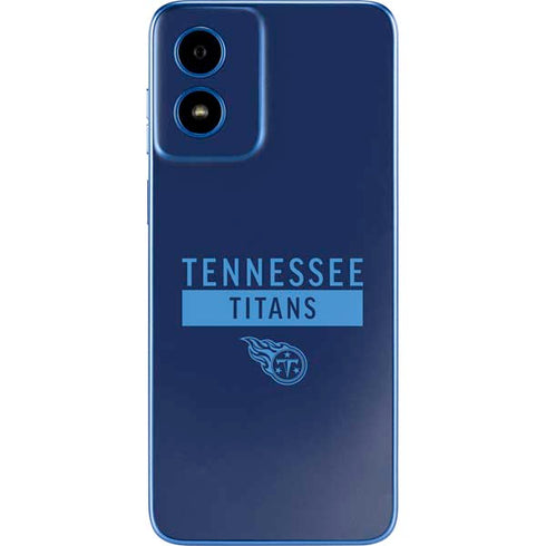 NFL Tennessee Titans Navy Blue Performance Series Moto G Play 4G (2024) Skin