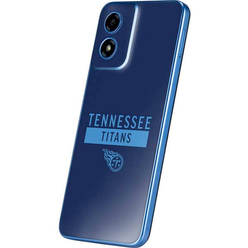 NFL Tennessee Titans Navy Blue Performance Series Moto G Play 4G (2024) Skin