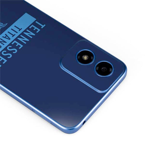 NFL Tennessee Titans Navy Blue Performance Series Moto G Play 4G (2024) Skin