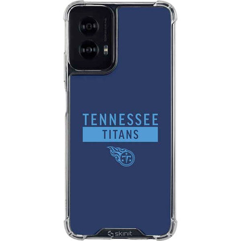 NFL Tennessee Titans Navy Blue Performance Series Moto G Power 5G (2024) Clear Case