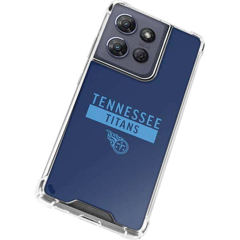 NFL Tennessee Titans Navy Blue Performance Series Moto G Power 5G (2025) Clear Case