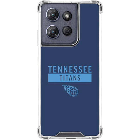 NFL Tennessee Titans Navy Blue Performance Series Moto G Stylus 5G (2025) Clear Case