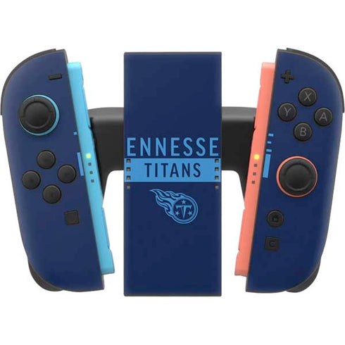 NFL Tennessee Titans Navy Blue Performance Series Nintendo Switch 2 (2025) Joy-Con Controller Skin