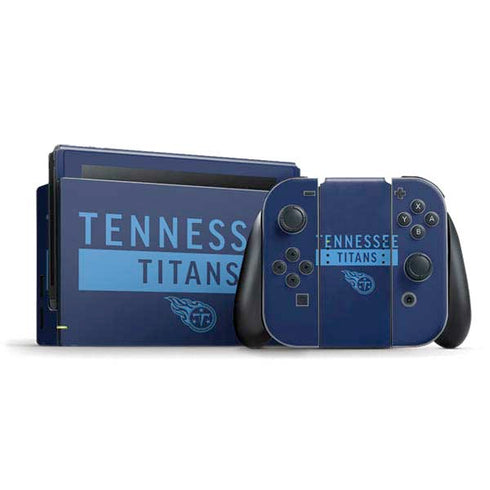 NFL Tennessee Titans Navy Blue Performance Series Nintendo Skins