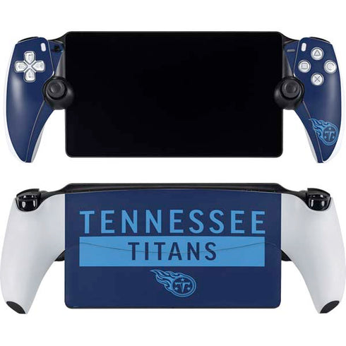 NFL Tennessee Titans Navy Blue Performance Series PlayStation Portal Remote Player Skin