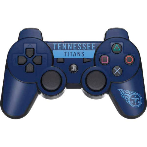 NFL Tennessee Titans Navy Blue Performance Series PS3 Dual Shock wireless controller Skin