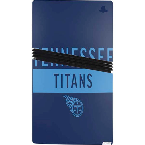 NFL Tennessee Titans Navy Blue Performance Series PS5 Pro Bundle Skin