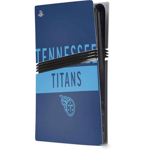 NFL Tennessee Titans Navy Blue Performance Series PS5 Pro Console Skin