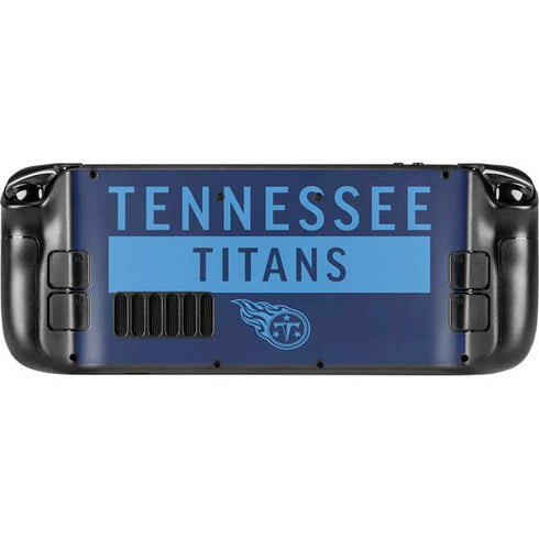 NFL Tennessee Titans Navy Blue Performance Series Steam Deck Handheld Gaming Computer Skin