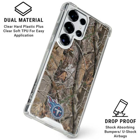NFL Tennessee Titans Realtree AP Camo Galaxy S25 Ultra Clear Case