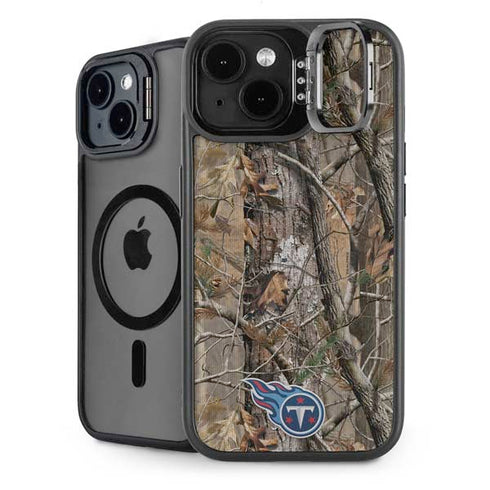 NFL Tennessee Titans Realtree AP Camo iPhone 15 Plus Kickstand Case