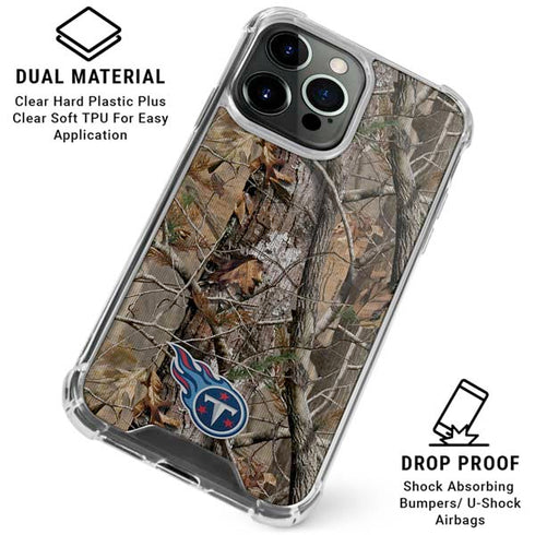 NFL Tennessee Titans Realtree AP Camo iPhone 16 Pro Max Clear Case