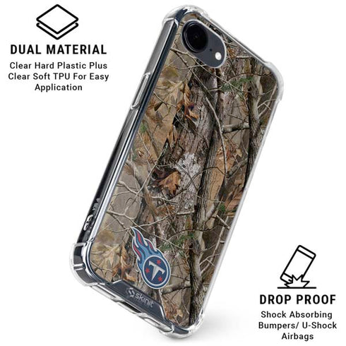 NFL Tennessee Titans Realtree AP Camo iPhone 16e Clear Case