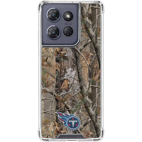 NFL Tennessee Titans Realtree AP Camo Moto G 5G (2025) Clear Case