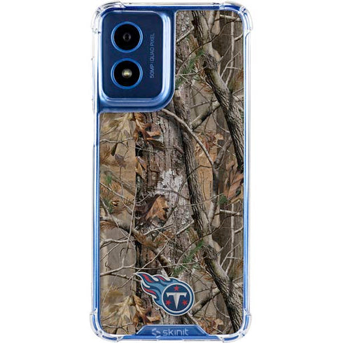 NFL Tennessee Titans Realtree AP Camo Moto G Play 4G (2024) Clear Case