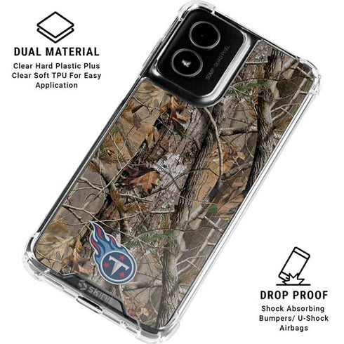 NFL Tennessee Titans Realtree AP Camo Moto G Power 5G (2024) Clear Case