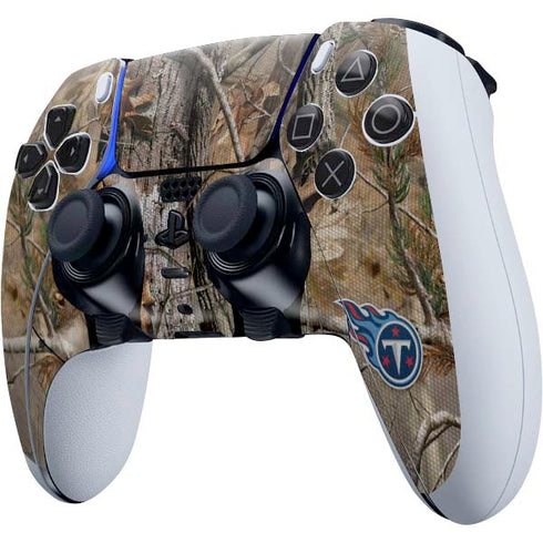 NFL Tennessee Titans Realtree AP Camo PS5 DualSense Edge Pro Controller Skin