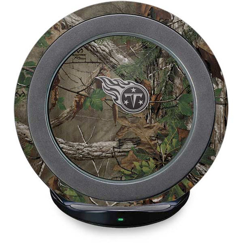 NFL Tennessee Titans Realtree Xtra Green Camo Fast Charge Wireless Charging Stand Skin