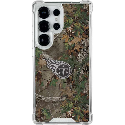 NFL Tennessee Titans Realtree Xtra Green Camo Galaxy S25 Ultra Clear Case