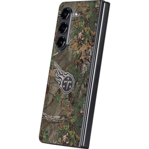 NFL Tennessee Titans Realtree Xtra Green Camo Galaxy Z Fold5 5G Skin