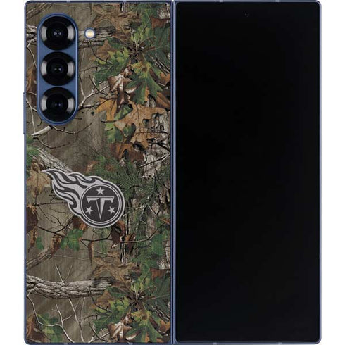 NFL Tennessee Titans Realtree Xtra Green Camo Galaxy Z Fold6 Skin
