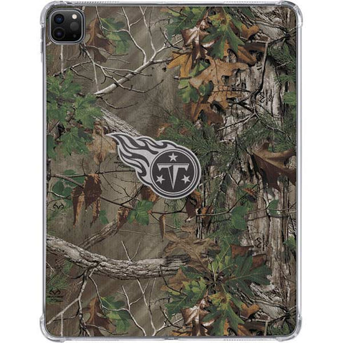NFL Tennessee Titans Realtree Xtra Green Camo iPad Pro 11in (2024) Clear Case