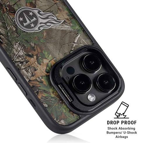 NFL Tennessee Titans Realtree Xtra Green Camo iPhone 14 Pro Kickstand Case