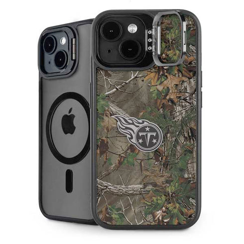 NFL Tennessee Titans Realtree Xtra Green Camo iPhone 15 Plus Kickstand Case