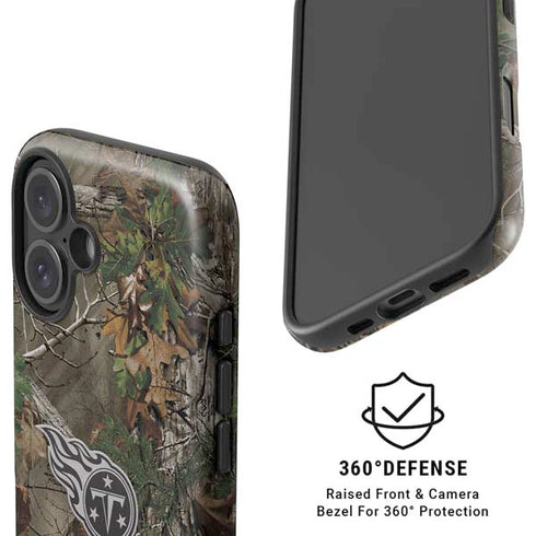 NFL Tennessee Titans Realtree Xtra Green Camo iPhone 16 Magsafe Impact Case