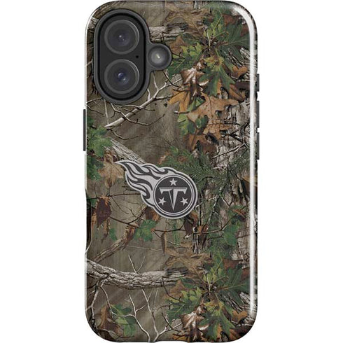 NFL Tennessee Titans Realtree Xtra Green Camo iPhone 16 Plus Impact Case