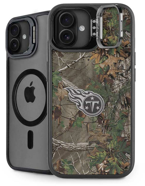 NFL Tennessee Titans Realtree Xtra Green Camo iPhone 16 Plus Kickstand Case