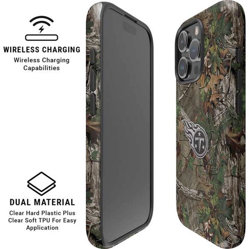 NFL Tennessee Titans Realtree Xtra Green Camo iPhone 16 Pro Magsafe Impact Case