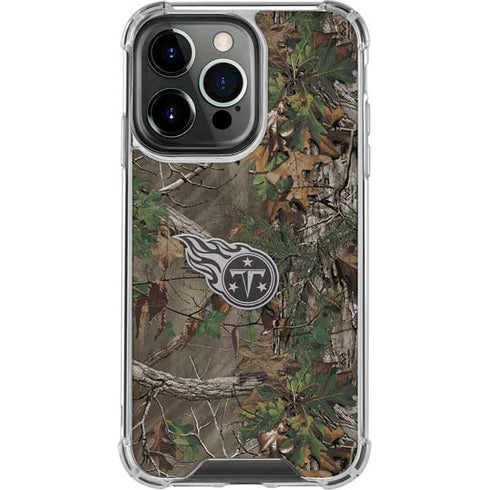 NFL Tennessee Titans Realtree Xtra Green Camo iPhone 16 Pro Max Clear Case