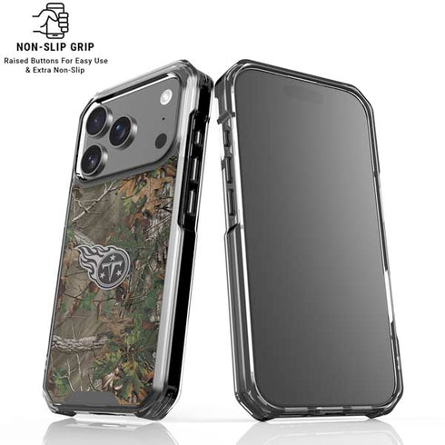 NFL Tennessee Titans Realtree Xtra Green Camo iPhone 18 Pro Clear Case