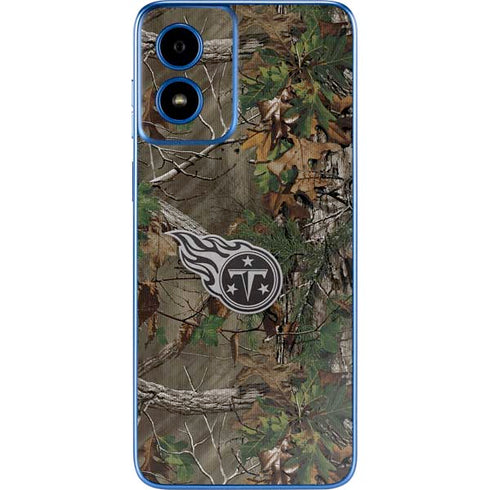 NFL Tennessee Titans Realtree Xtra Green Camo Moto G Play 4G (2024) Skin