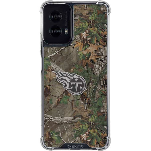 NFL Tennessee Titans Realtree Xtra Green Camo Moto G Power 5G (2024) Clear Case